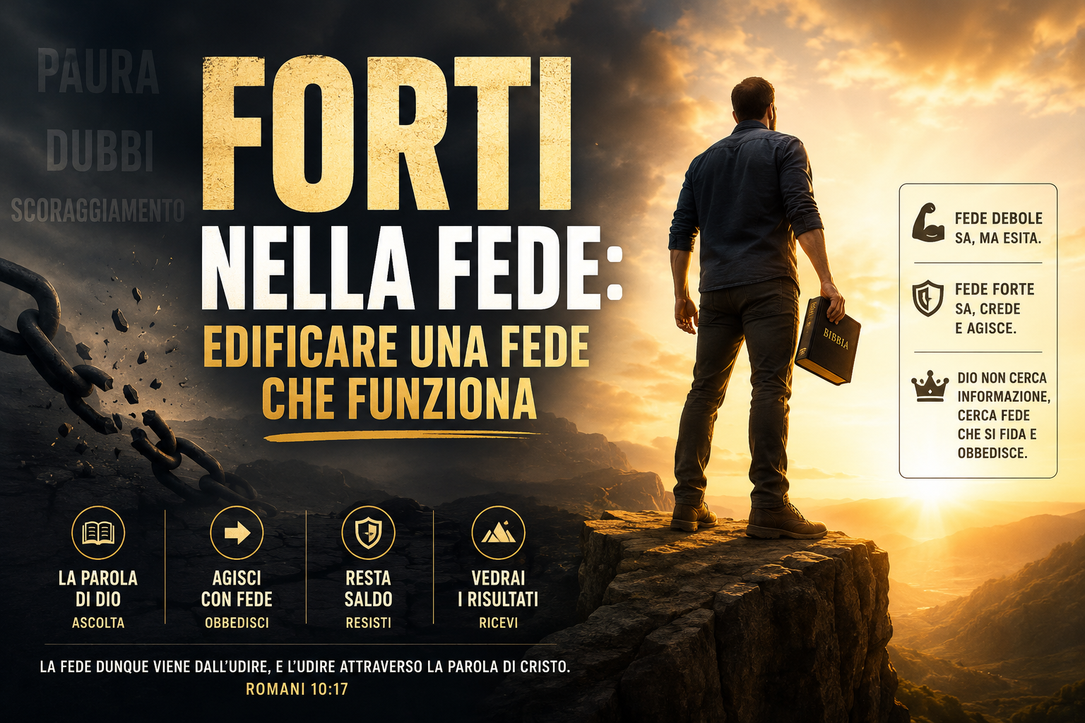FORTI NELLA FEDE: EDIFICARE UNA FEDE CHE FUNZIONA