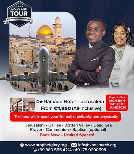 Holy Land Tour 2026 Large Flyer